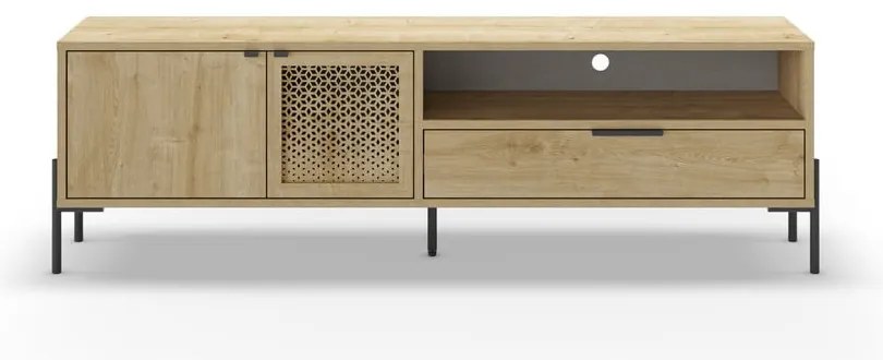 Szafka pod TV w dekorze dębu 160x50 cm Inca – Marckeric