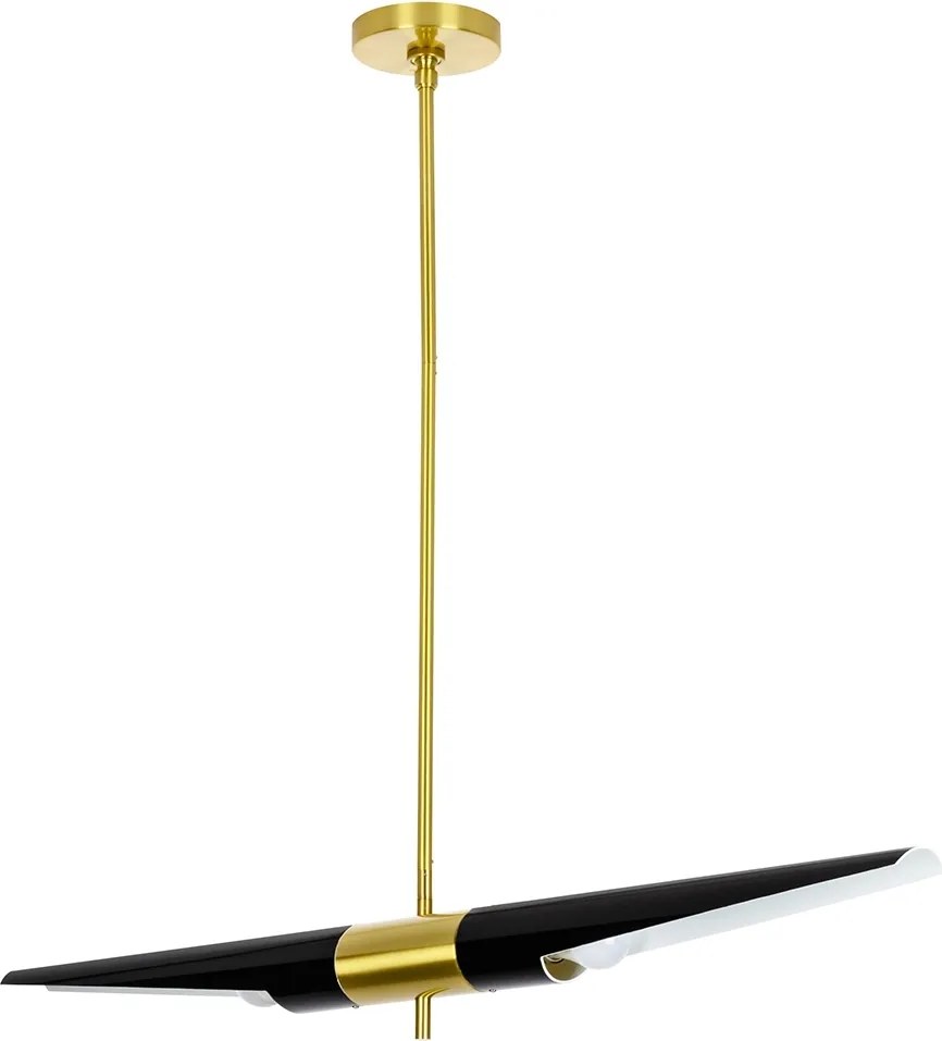 Szeroka lampa wisząca w stylu glamour Apollo 1