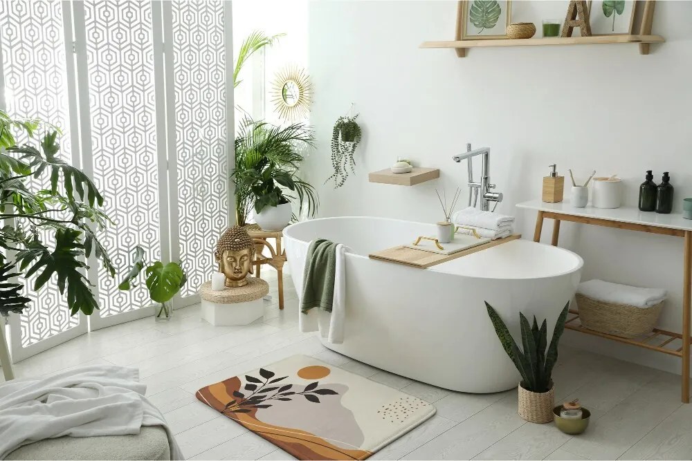 Dywanik łazienkowy Dywanik łazienkowy Słoneczny krajobraz