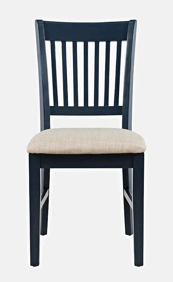 Krzesło ciemnoniebieskie kremowe Avola AV775-370 46x94x53,5 cm