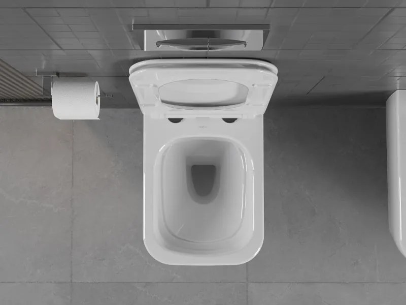 Mexen Stella miska wc Rimless z deską wolnoopadającą slim, duroplast, biała połysk - 30680900
