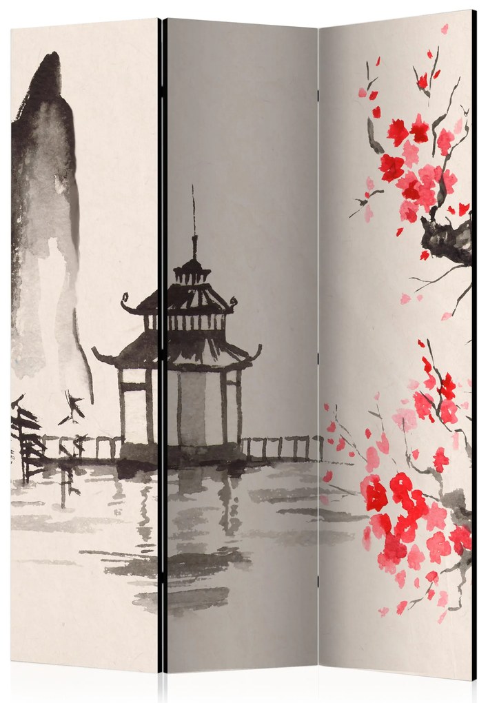 Parawan dwustronny Orient 135x172 cm 3-częściowy beżowy ARTGEIST B