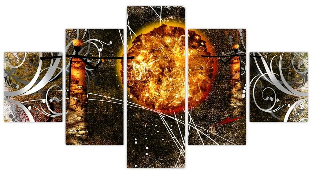Obraz malarstwa z epoki starożytnej (125x70 cm)