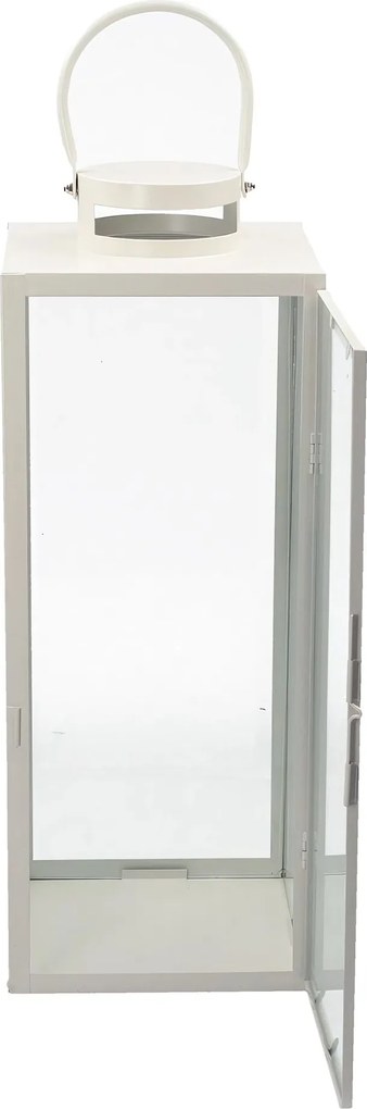 Lampion Metalowy Elegance White 63 cm
