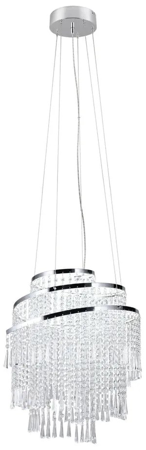 Lampa wisząca LED w kolorze srebra ø 48 cm Pomp – Trio
