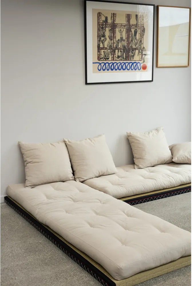 Sofa rozkładana z niebieskim obiciem Karup Design Chico Petrol Blue