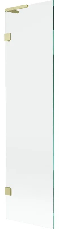 Mexen Lunar L parawan nawannowy 1-skrzydłowy 50 x 150 cm, transparent, złoty szczotkowany - 897L-050-000-55-00