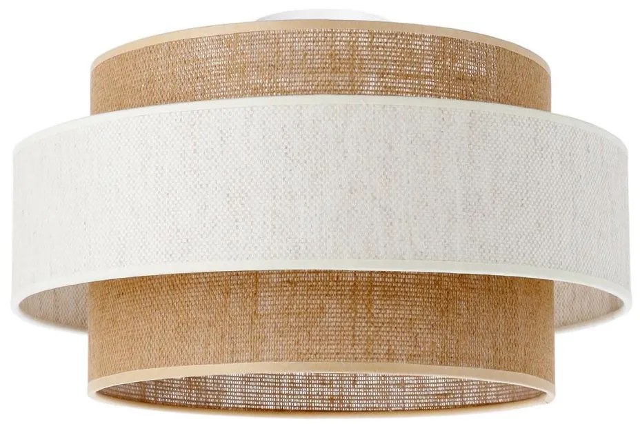 Lampa sufitowa BOHO 1xE27/60W/230V śr. 40 cm kremowa/juta