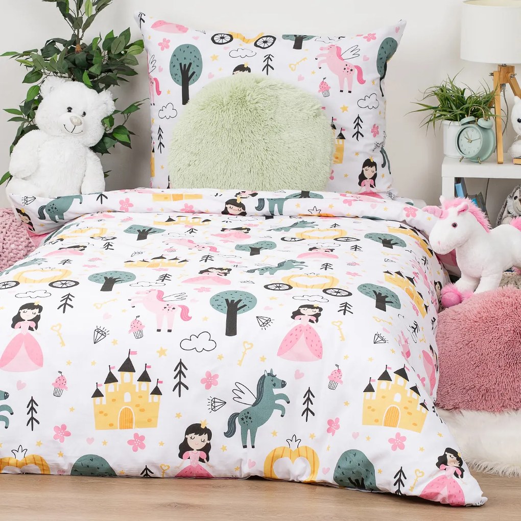4Home Dziecięca pościel bawełniana Fairytale Dream, 140 x 200 cm, 70 x 90 cm