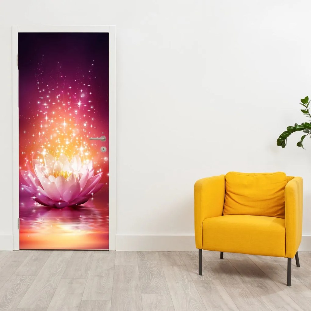 Fototapeta na drzwi - Kwiat lotosu (95x205cm)