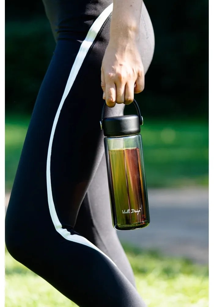 Miętowa szklana butelka 350 ml Fuori – Vialli Design