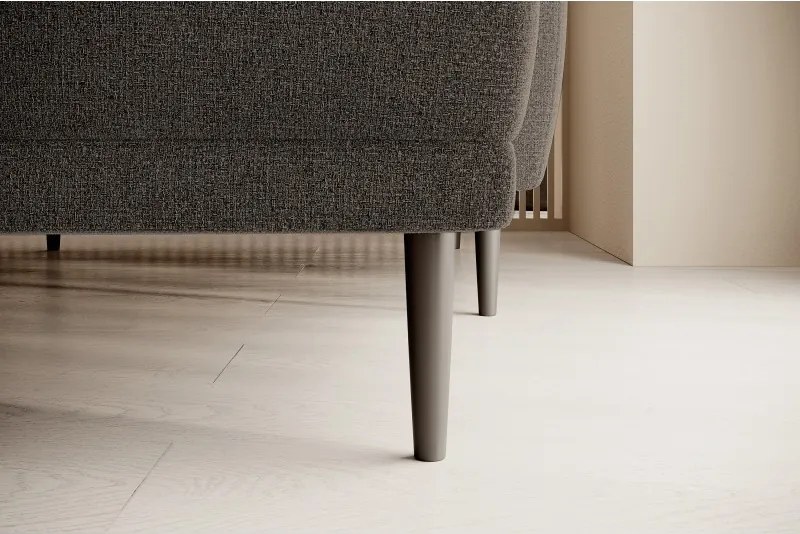 Narożnik BONO z funkcją spania Drewniane nóżki Eleganckie podłokietniki Głębokie siedzisko Prawa strona Barrel 21