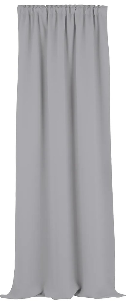 Zasłona zaciemniająca na taśmie marszczącej jasny szary 140 x 280 cm 1 szt.