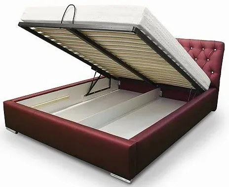 Łóżko z pojemnikiem na pościel 160x200 B0-F95