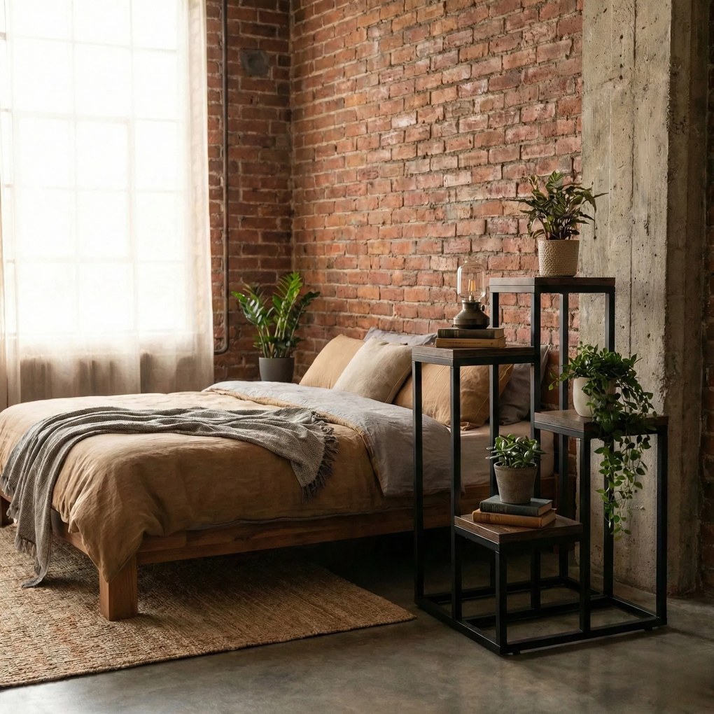 Kwietnik stojący wysoki BIOS na 4 kwiaty, 37 x 34 x 68 cm