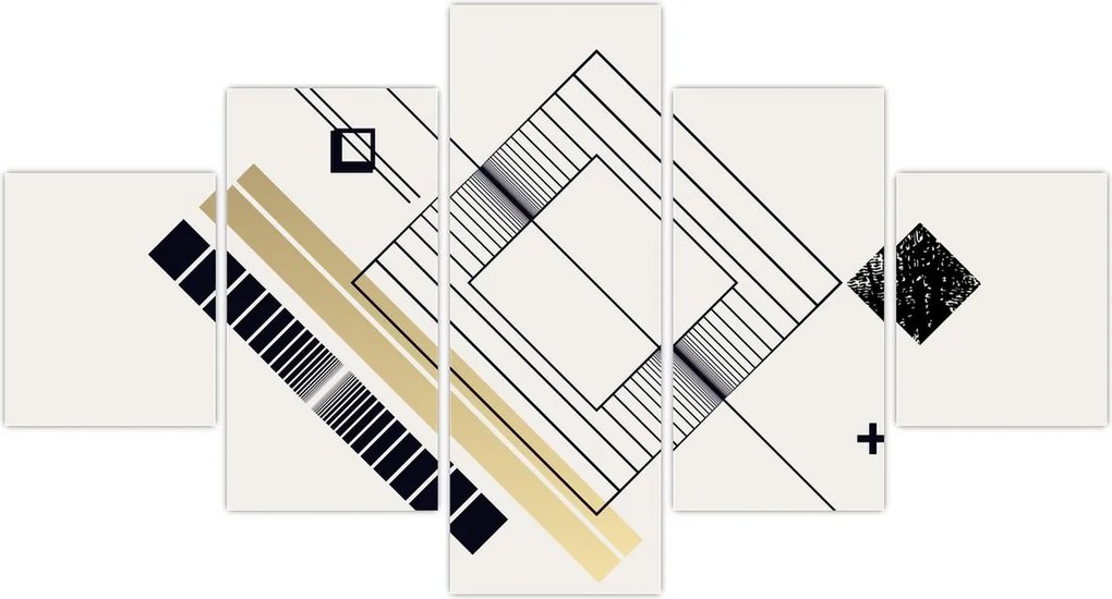 Obraz - Kształty geometryczne N⁰6 (125x70 cm)
