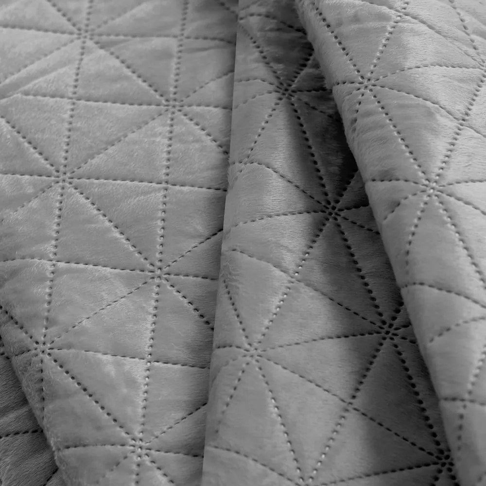 Jasnoszara narzuta AmeliaHome Laila Silver, 260x240 cm
