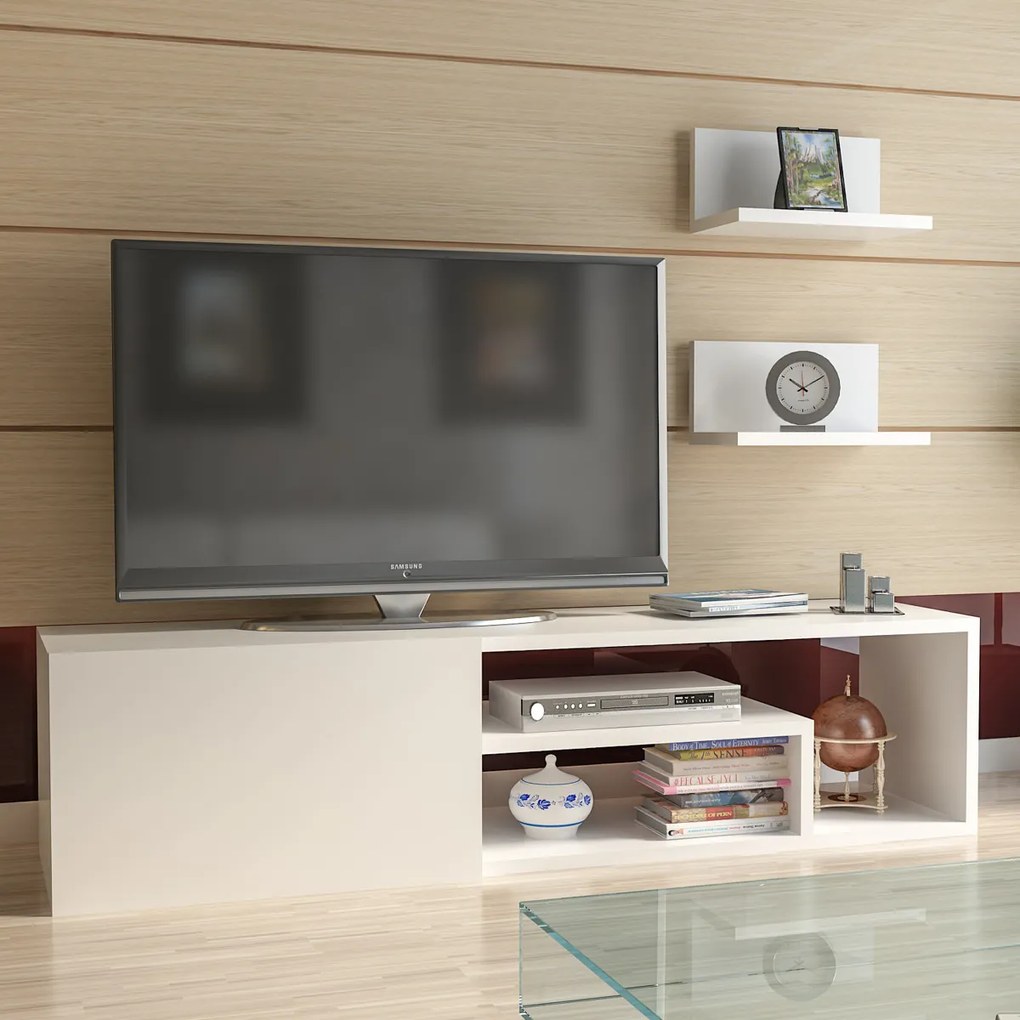 Stolik TV Zeplin White