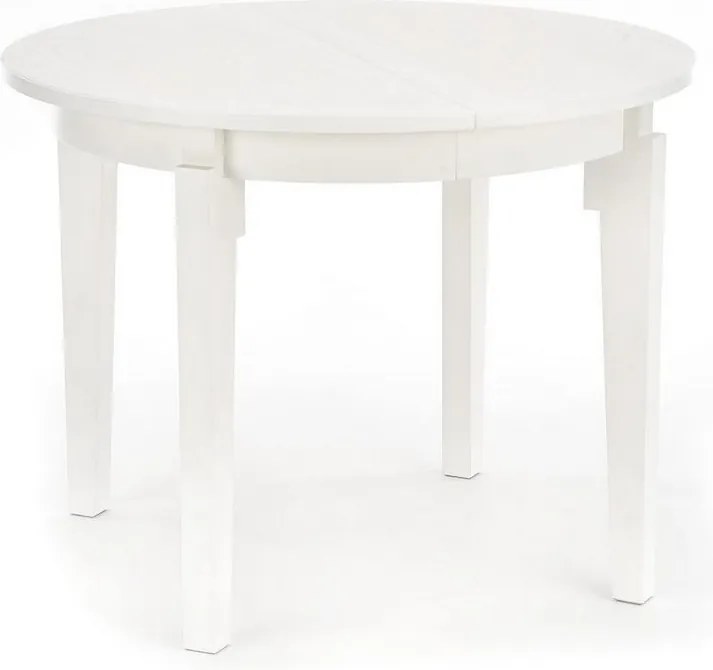 Okrągły stół do jadalni z funkcją rozkładania Sorbus biały