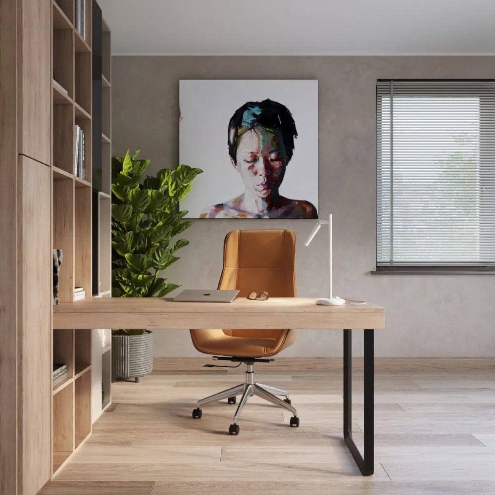 Biała lampa stołowa (wysokość 43 cm) Fideus – Sollux