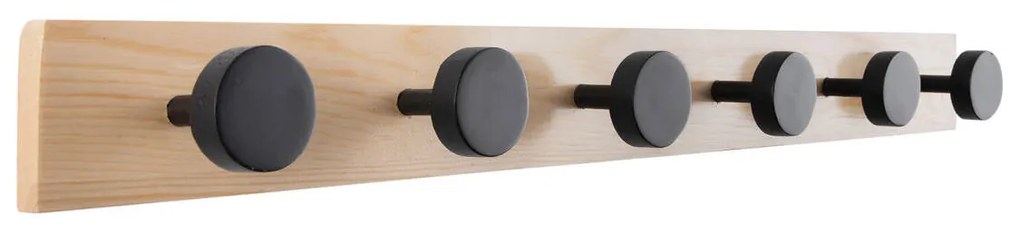 Wieszak na ubrania na ścianę KNOBS, 60 cm