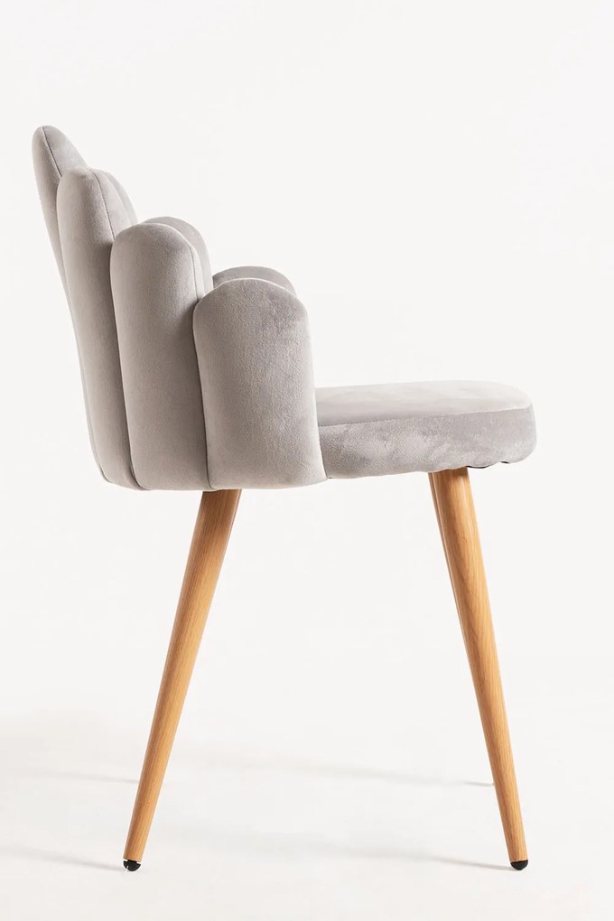 Zestaw 4 Krzese Hand Aksamitne