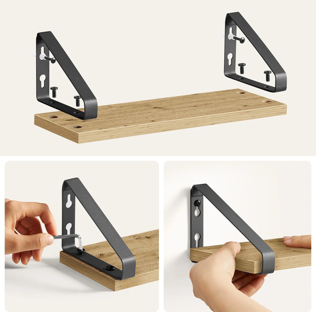 Półki 3 szt komplet- artisan - LWS033B88