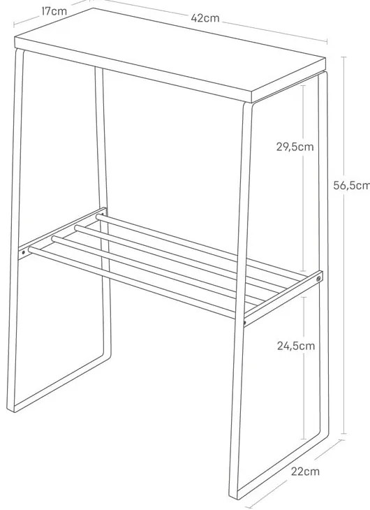 Stolik 22x42 cm Tosca – YAMAZAKI
