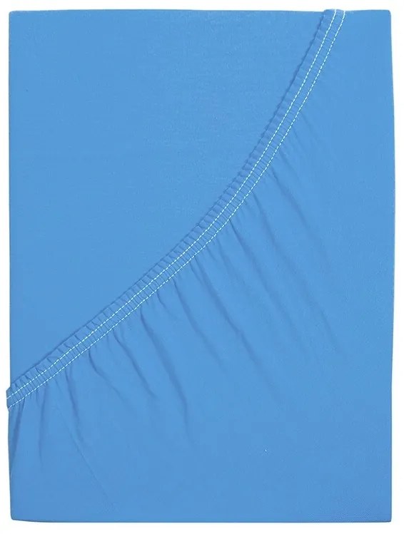 4Home prześcieradło jersey Ideal błękitny, 180 x 200 cm