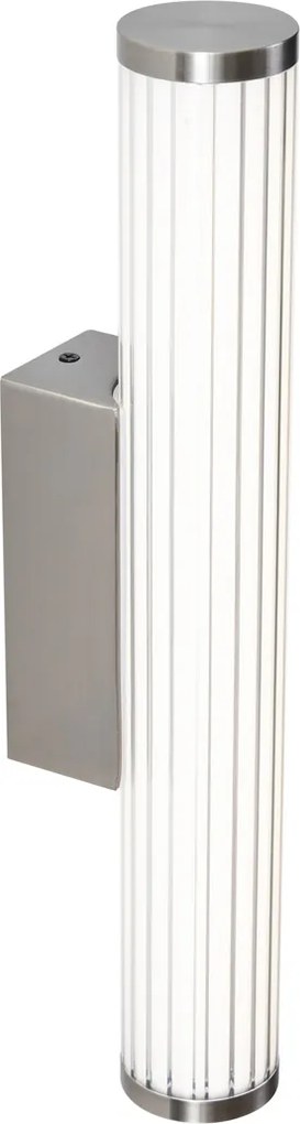 Lampa ścienna w stylu retro Gunmetal 40,4 cm z LED IP44 - Coco