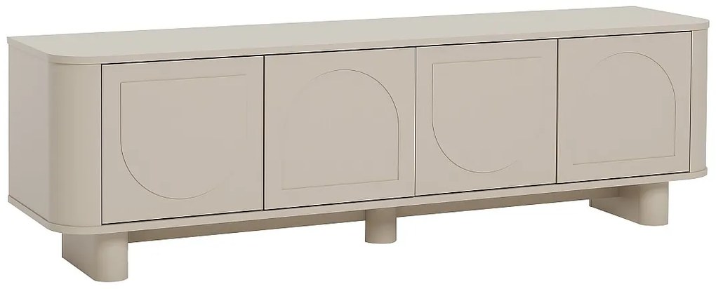 Szafka RTV 4-drzwiowa - Taupe - BRISTANA