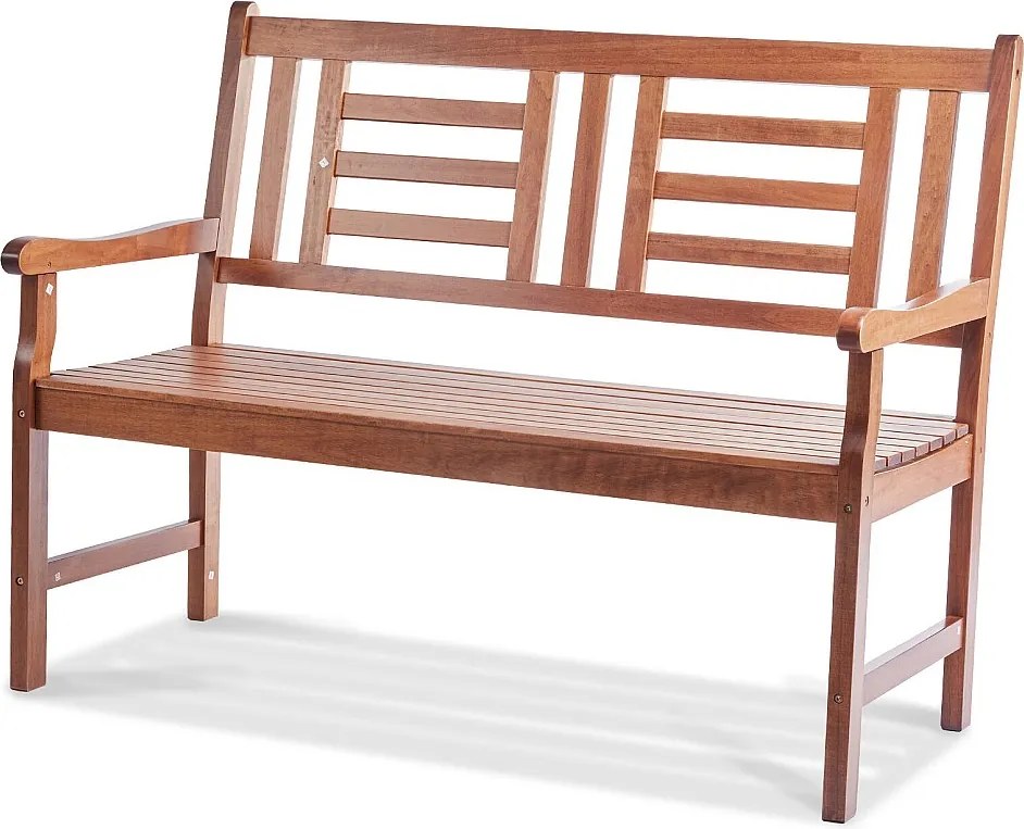 122 cm Drewniana Ławka Ogrodowa SucceBuy, 700 funtów, Siedzisko Zewnętrzne Patio Do Podwórka i Werandy