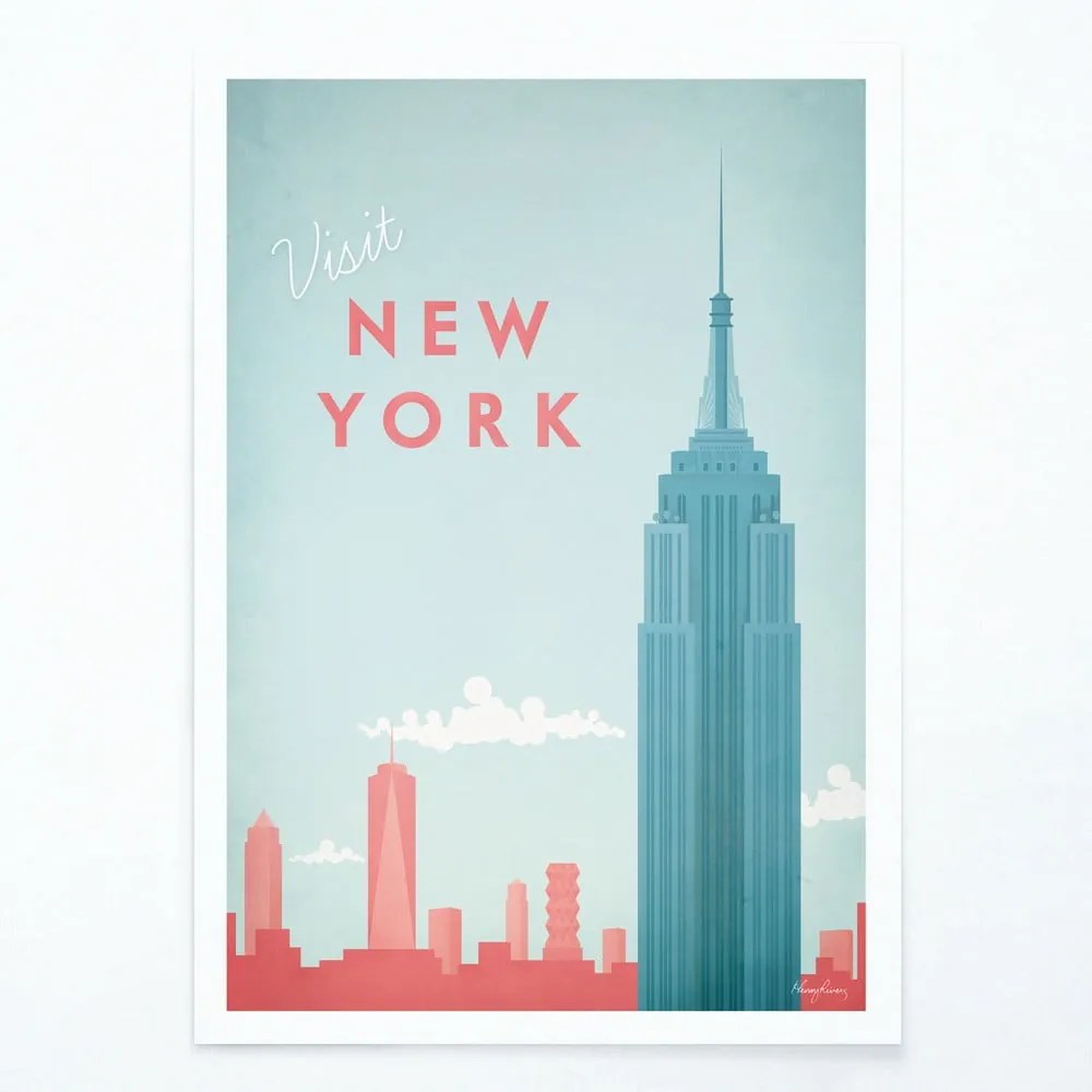 Plakat Travelposter New York, 30 x 40 cm