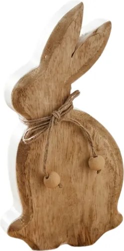 Drewniany wielkanocny zając RABELLO 20 cm, biały
