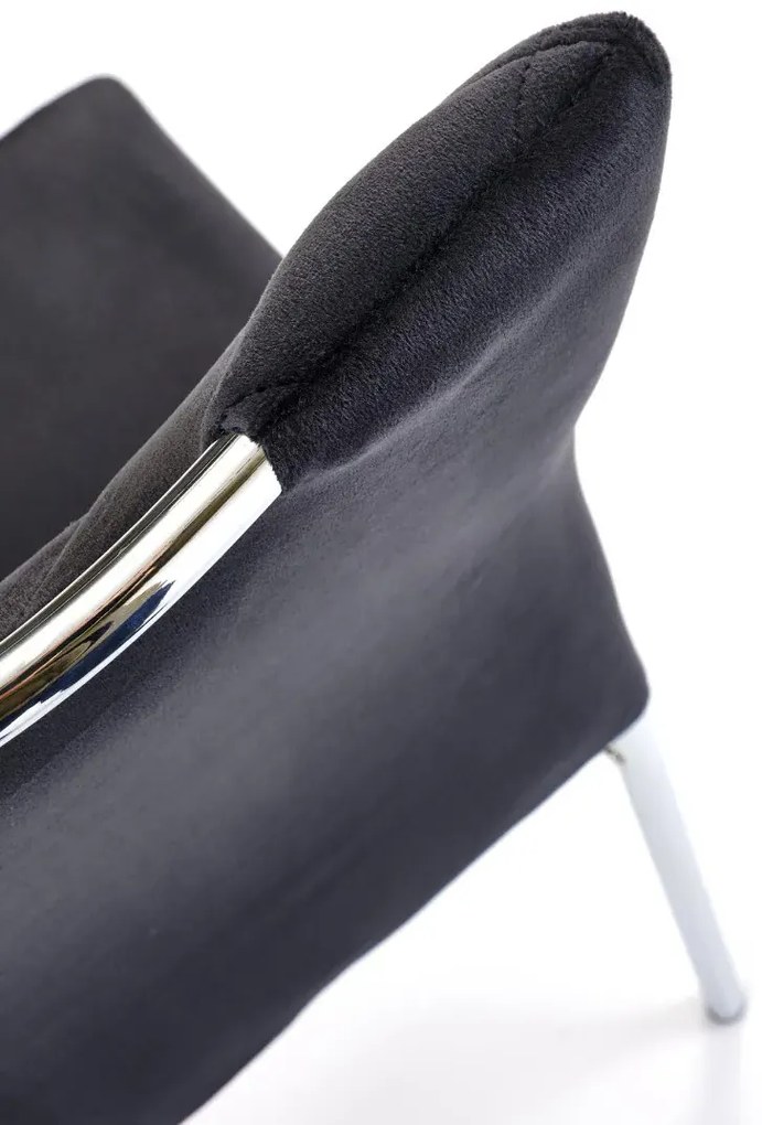 Krzesło tapicerowane K578 VELVET czarne HALMAR