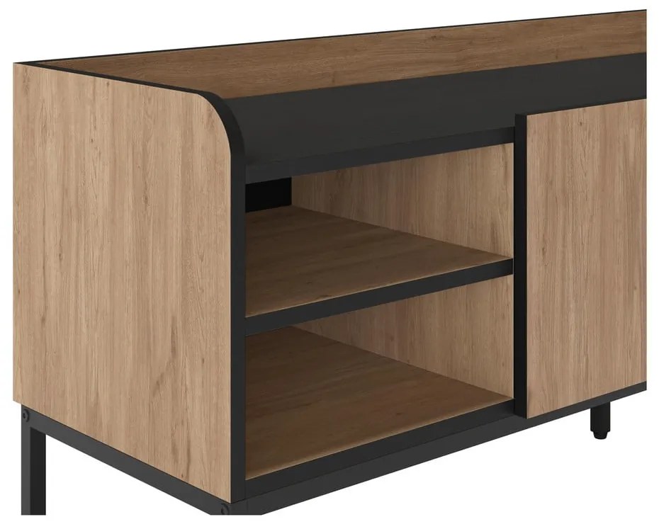 Szafka pod TV w dekorze dębu w naturalnym kolorze 160x55x42 cm Adara – Marckeric