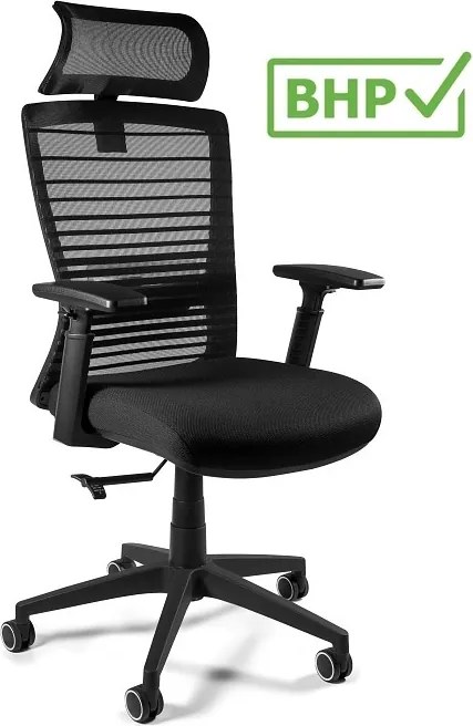 Ergonomiczne krzesło biurowe Exeter, zgodne z normą BHP