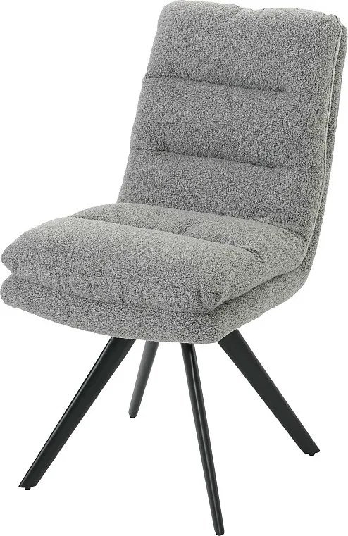 Krzesło do jadalni MCW-G66 Bouclé,  jasnoszary