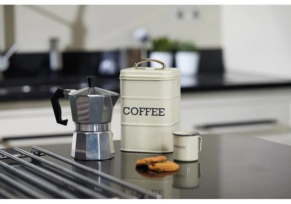 Stalowy pojemnik na żywność na kawę Living Nostalgia – Kitchen Craft