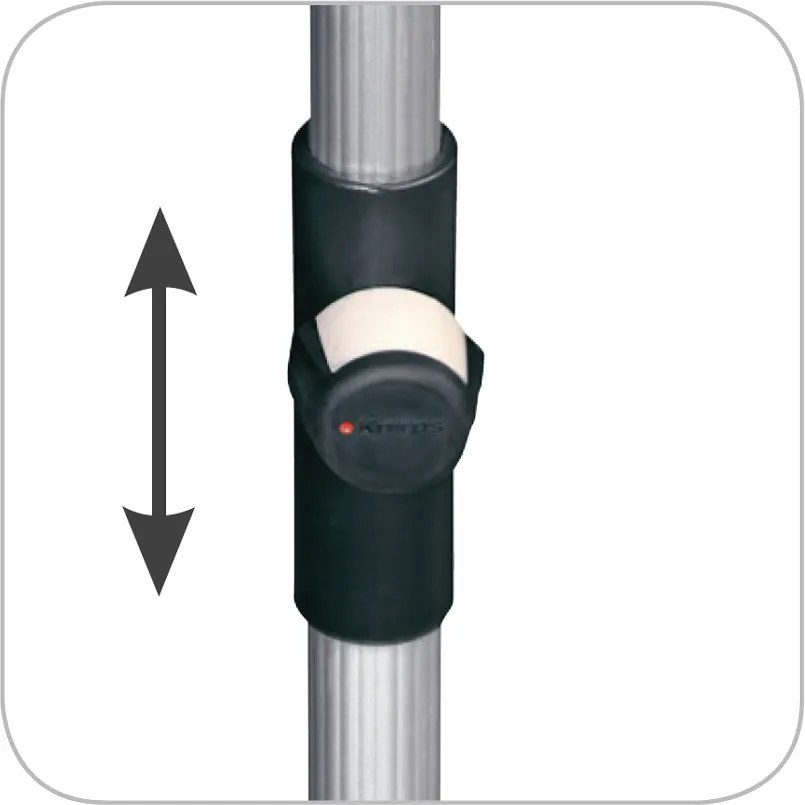 Knirps Automatic biały - Towar z drobną wadą (S273) nachylany parasol ogrodowy 290 cm