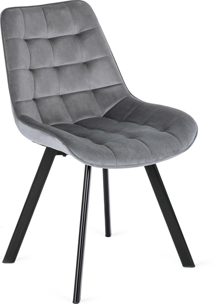 Aksamitne krzesło z lamówką Rick