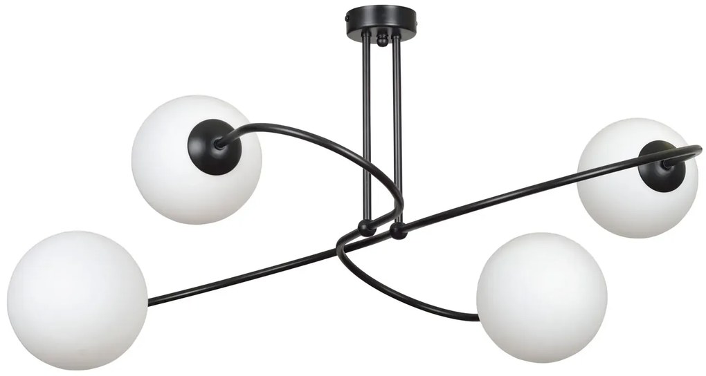 Czarna loftowa lampa sufitowa - D100-Modest