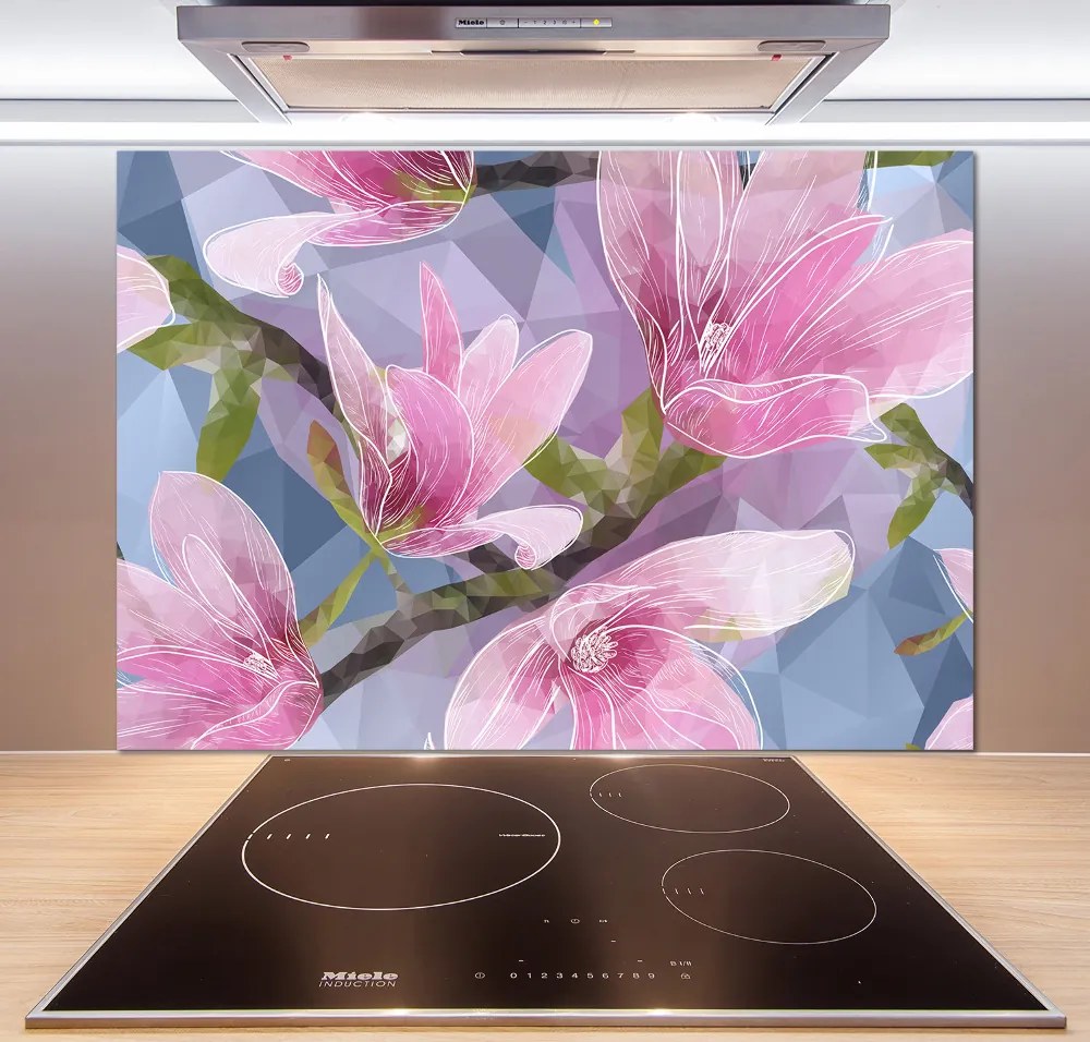 Panel do kuchni Różowa magnolia