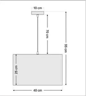 Lampa wisząca KWADRO LEN 003-40w25 beżowa BPS KONCEPT