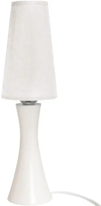 Biała lampka nocna z abażurem dla dziecka - 3X S192 E1-P90