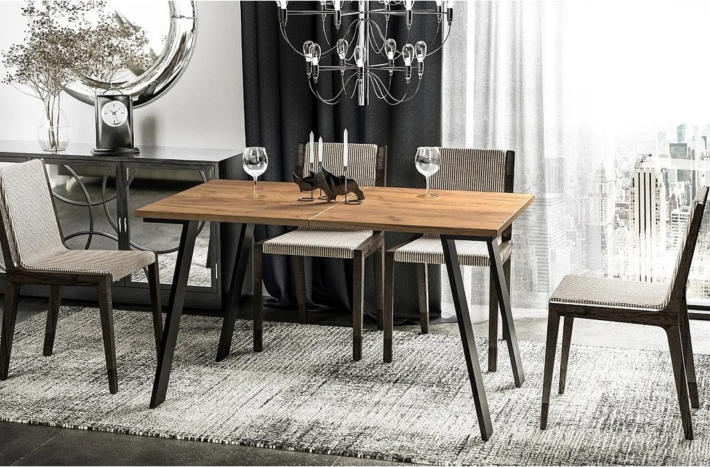 Stół rozkładany LIWIA 130(210)x80 dąb złoty craft