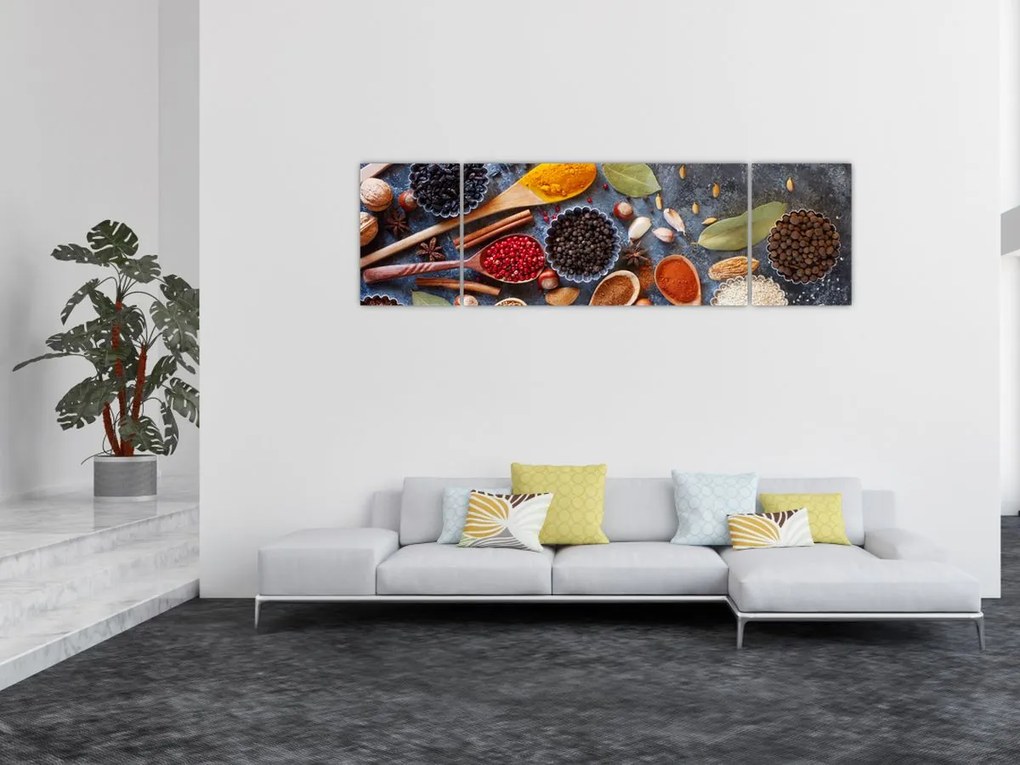 Obraz - Przyprawy (170x50 cm)