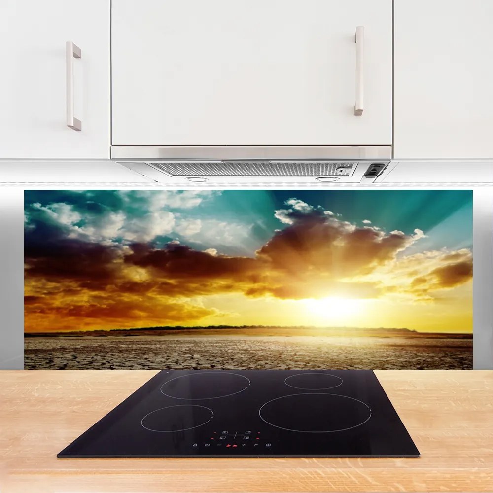 Szkło nad Blatem Żar Słońca Nad Pustynią