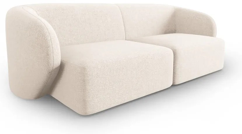 Beżowa sofa z tkaniny szenilowej 188 cm Paolo – Milo Casa