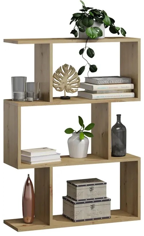 Nowoczesny dziecięcy regał na zabawki dąb artisan S7-F93